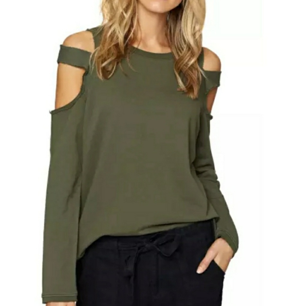 Cold shoulder sweatshirt